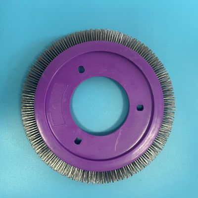 購入 Lk Stenter機械部品の紫色プラスチック ボディ ステンレス鋼 ワイヤー特別なブラシ車輪 online manufacture