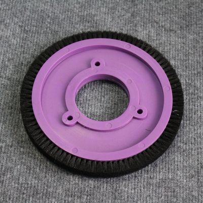 購入 パーソナライズされたステンター機械部品 ブラシホイール 紫色 プラスチックボディ 混合 ブリストル 豚毛 8 穴 online manufacture