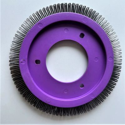 購入 ステンター 機械 パーツ LK 仕上げ 機械 ブラシ 輪 紫 プラスチック 身体 ステンレス 鋼 毛 online manufacture